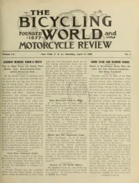 The Bicycling World, Vol 55, No 3 cover