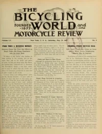 The Bicycling World, Vol 55, No 9 cover
