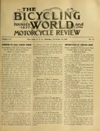 The Bicycling World, Vol 56, No 10 cover