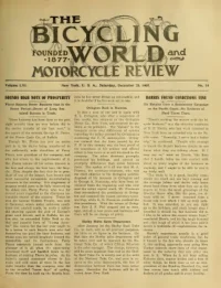 The Bicycling World, Vol 56, No 14 cover