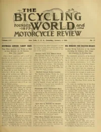 The Bicycling World, Vol 56, No 15 cover