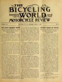 The Bicycling World, Vol 56, No 2 cover