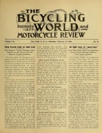 The Bicycling World, Vol 56, No 23 cover