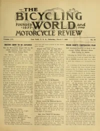The Bicycling World, Vol 56, No 24 cover