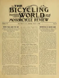 The Bicycling World, Vol 56, No 25 cover
