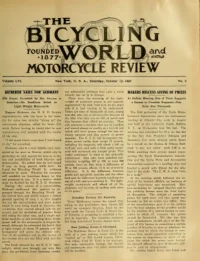 The Bicycling World, Vol 56, No 3 cover