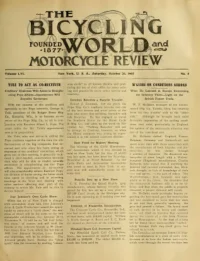 The Bicycling World, Vol 56, No 5 cover