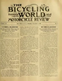 The Bicycling World, Vol 56, No 7 cover