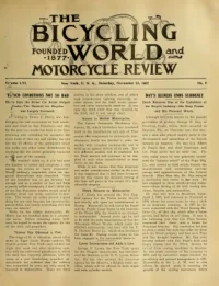 The Bicycling World, Vol 56, No 9 cover