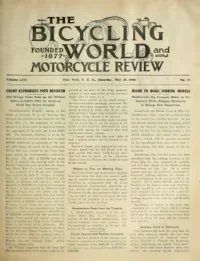 The Bicycling World, Vol 57, No 10 cover