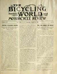 The Bicycling World, Vol 57, No 23 cover