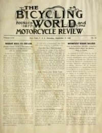 The Bicycling World, Vol 57, No 26 cover