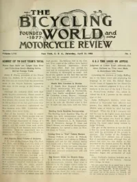 The Bicycling World, Vol 57, No 4 cover