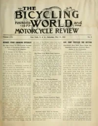 The Bicycling World, Vol 57, No 8 cover