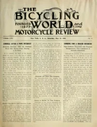 The Bicycling World, Vol 57, No 9 cover