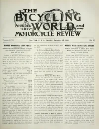 The Bicycling World, Vol 58, No 12 cover