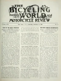 The Bicycling World, Vol 58, No 13 cover