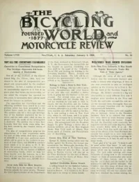 The Bicycling World, Vol 58, No 16 cover