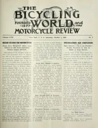 The Bicycling World, Vol 58, No 2 cover