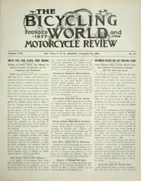The Bicycling World, Vol 58, No 21 cover