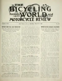 The Bicycling World, Vol 58, No 26 cover