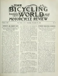 The Bicycling World, Vol 58, No 9 cover