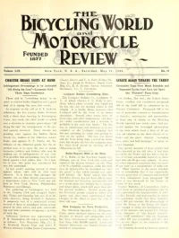 The Bicycling World, Vol 59, No 10 cover