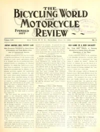 The Bicycling World, Vol 59, No 13 cover