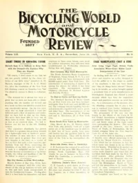 The Bicycling World, Vol 59, No 14 cover