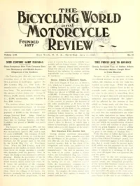 The Bicycling World, Vol 59, No 15 cover