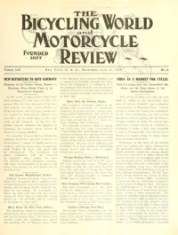 The Bicycling World, Vol 59, No 16 cover