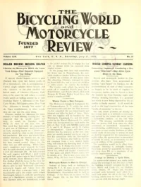 The Bicycling World, Vol 59, No 19 cover
