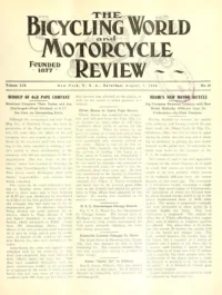 The Bicycling World, Vol 59, No 20 cover