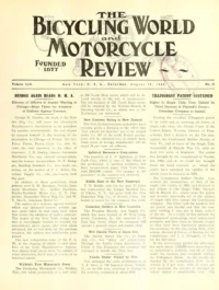 The Bicycling World, Vol 59, No 21 cover
