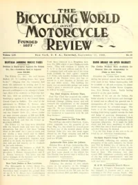 The Bicycling World, Vol 59, No 25 cover