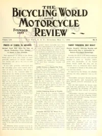 The Bicycling World, Vol 59, No 8 cover