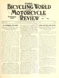 The Bicycling World, Vol 59, No 9 cover