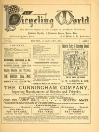 The Bicycling World, Vol 6, No 12 cover