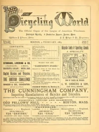 The Bicycling World, Vol 6, No 14 cover