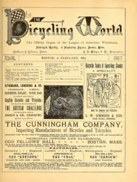 The Bicycling World, Vol 6, No 15 cover