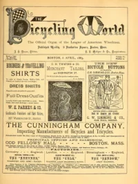 The Bicycling World, Vol 6, No 22 cover
