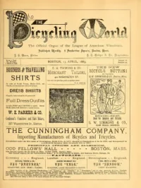 The Bicycling World, Vol 6, No 23 cover