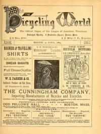 The Bicycling World, Vol 6, No 24 cover