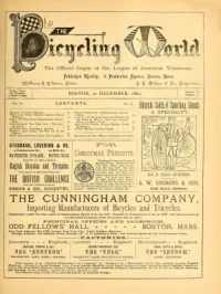 The Bicycling World, Vol 6, No 7 cover