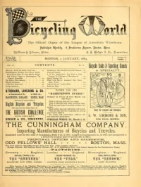 The Bicycling World, Vol 6, No 9 cover