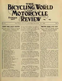 The Bicycling World, Vol 60, No 13 cover