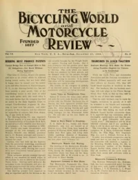 The Bicycling World, Vol 60, No 14 cover
