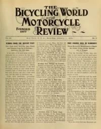 The Bicycling World, Vol 60, No 15 cover