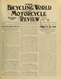 The Bicycling World, Vol 60, No 16 cover