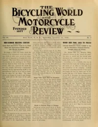 The Bicycling World, Vol 60, No 17 cover